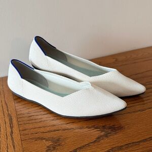 Rothy's — The Point – Size 10 – Cream Knit Flats